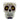 Halloween 4.5“H Ceramic Skull Container