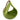 Garden Ceramic Green Lantern in a Drop Shape