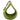 Garden Ceramic Green Lantern in a Drop Shape