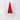 Plastic cone gnome in santa hat