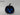6.75" Halloween Lighted Black Pumpkin