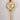 6” HT Golden Metal Santa Magic Key Ornament
