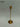 9.0"H. Gold Metal candle Holder