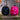 8.25" Halloween Pink Flocked Pumpkin