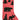 Xmas Stockings Red Jute with Black Patches