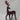 8.0" Burgundy Flocked Standing Reindeer
