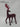 8.0" Burgundy Flocked Standing Reindeer