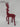 14.25" Red Flocked Standing Reindeer