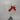 12.0" White Fox with Red Scarf Treetopper