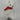 12.0" White Fox with Red Scarf Treetopper