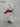 12.0" White Fox with Red Scarf Treetopper
