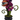 Halloween 14"H Felt Florals with Urn base
