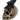 Halloween 8.5"H Resin Skull with Flower