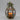 9 X 9 X 15"H  CAGED FLORAL CANDLE HOLDER DECOR