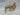6.75"H Gold Standing Reindeer