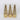 Ceramic golden gnomes (set of 3)