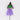 Halloween little devil pick - purple and green