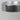 15.366 X 15.366 X 35.46"H MATTE WHITE PLANTER W/ SHINY SILVER EDGE