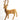Flocked Deer Decorative Figurine Yellow
