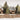 Wooden Lighted House With Xmas Tree And "Noel".