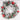 25” HT Flocked Greenery Red And Silver Shatterproof Wreath