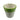 Garden Ceramic White/Green Planter