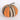 8" Halloween Fabric Pumpkin with Vertical Stripes