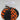 6" Halloween Fabric Pumpkin Black Orange Combination