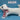 Fabric Dog with Red/White Scarf
