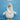 21" White Fabric Shelf Sitter Gnome
