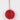 Red Christmas ball ornament