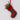 Fabric red stockings ornament