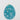 Easter Hanging Egg with Cut Design in Blue