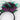 Purple flower with
 feathers headband