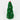 Green layered tabletop treewith pom poms