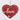 Valentines Hanging Red Heart