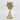 10.5"H. Polyresin Gold Table Top Snowflake