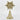 10.5"H. Polyresin Gold Table Top Snowflake