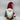 Fabric Red/White Standing Gnome with Tree