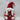 Fabric Red/White Standing Gnome with Gift
