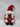 Fabric Red/White Standing Gnome with Gift
