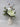 14"H  Artificial Magnolia Flower Arrangements on Ceramic Vase