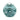 Garden Ceramic Blue Frog Face Lantern