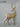 Gold Metal Standing Deer