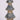 11 X 11 X 38.2"H BLUE/GOLD FINIAL TABLE TOP DECOR