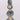 3.94 X 3.94 X 18.9"H BLUE/GOLD FINIAL TABLE TOP DECOR