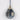 4.7 X 4.7 X 7.1"H BLUE FINIAL ORNAMENT