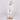 11 X 10.6 X 31.5"H WHITE W/GOLD STANDING DEER DECOR