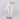 13 X 7.5X 30.7"H WHITE W/GOLD STANDING DEER DECOR