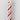 POLYRESIN RED/WHITE STRIPE CANDLE ORN